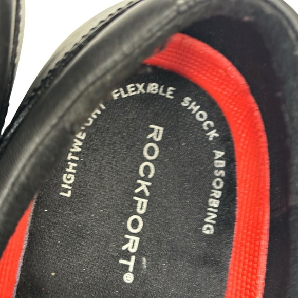 Rockport Black Leather Lace Oxford Lightweight Flexible Shock Absorbent Size 12 main image 6
